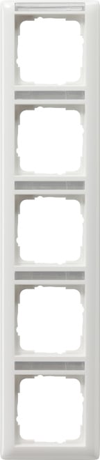 GIRA - GIR111503 PLACCA 5-M VERT. CT SYSTEM 55 BNC PURO