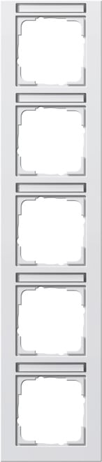 GIRA - GIR111522 PLACCA 5-M VERT. CT GIRA E2 BNC PURO S