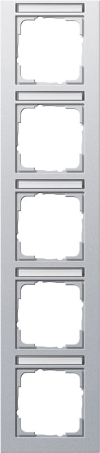 GIRA - GIR111525 PLACCA 5-M VERT. CT GIRA E2 C.ALLUM.