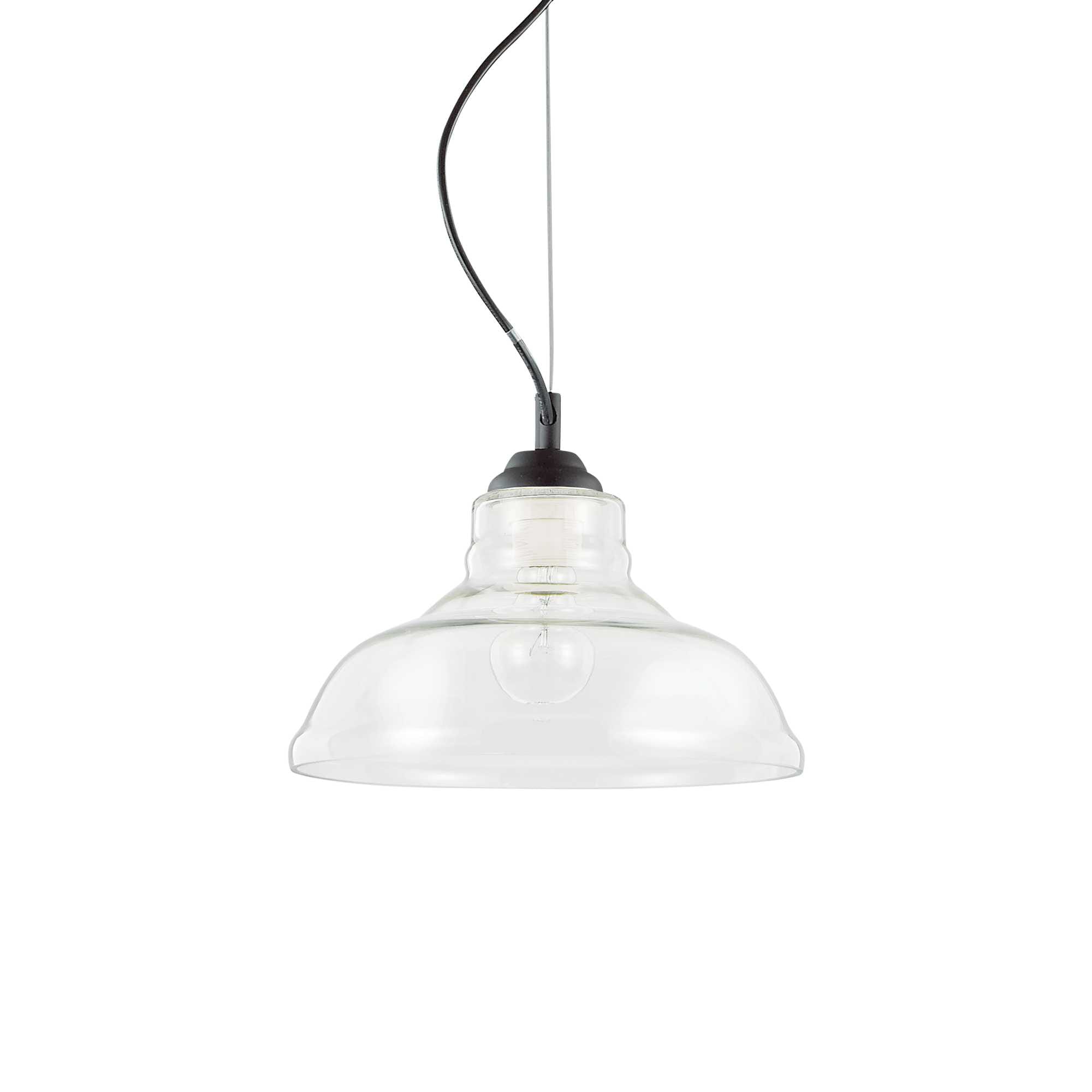 IDEAL LUX SRL - IUX112336 BISTRO SP1 PLATE TRASPARENTE