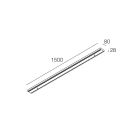 NOVALUX SRL - NOX112917.01 ROSONE LINEA. 12X VERTICALI L.1500 BIAN