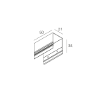 NOVALUX SPA - NOX113241.99 HERO MINI /B KIT DI GIUNZIONE LINEARE Estruso di alluminio anodizzato nero.