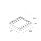 NOVALUX SPA - NOX113637.01 BACKLIT: BOX PER INST. SOSP. 600X600 BIA