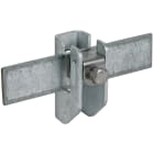 DEHN ITALIA SPA - DEH277240 Staffa per piatto con piastra Fe/tZn per Td 6-10/Pt...11mm distanza parete 15mm