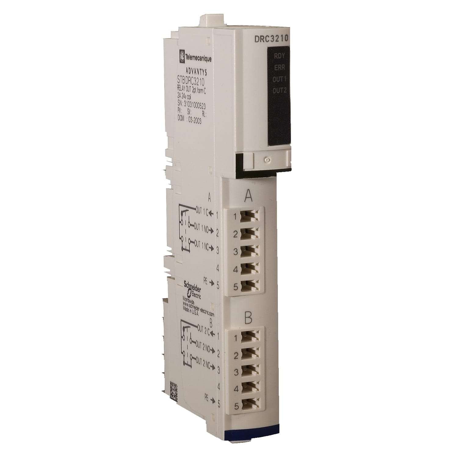 SCHNEIDER ELECTRIC - SNRSTBDRC3210K KIT MOD+CONN+BASE 2PT 2A 24V