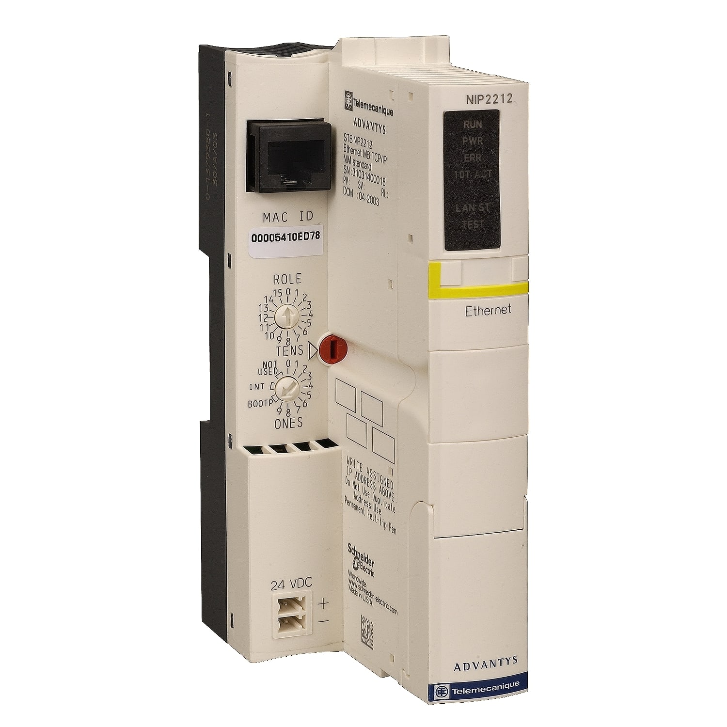 SCHNEIDER ELECTRIC - SNRSTBNIP2212 Modulo interfaccia rete standard STB - Ethernet - 10 Mbit/s