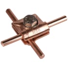 DEHN ITALIA SPA - DEH390557 Morsetto MV Cu per Td 8mm con vite esago nale e grova