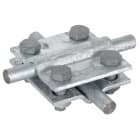 DEHN ITALIA SPA - DEH318251 Morsetto a croce Fe/tZn per Td 8-10/8-10 mm - Td 8-10/Pt 30mm Pt 30/30mm senza pi astra int.