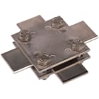 DEHN ITALIA SPA - DEH318233 Morsetto a croce INOX (V4A) per Pt 30/30 mm dim. 60x60mm senza piastra intermedia