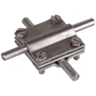 DEHN ITALIA SPA - DEH314310 Morsetto a croce Fe/tZn per Td 8-10/8-10 mm Td 8-10/Pt 30mm Pt 30/30mm con piastr a intermedia