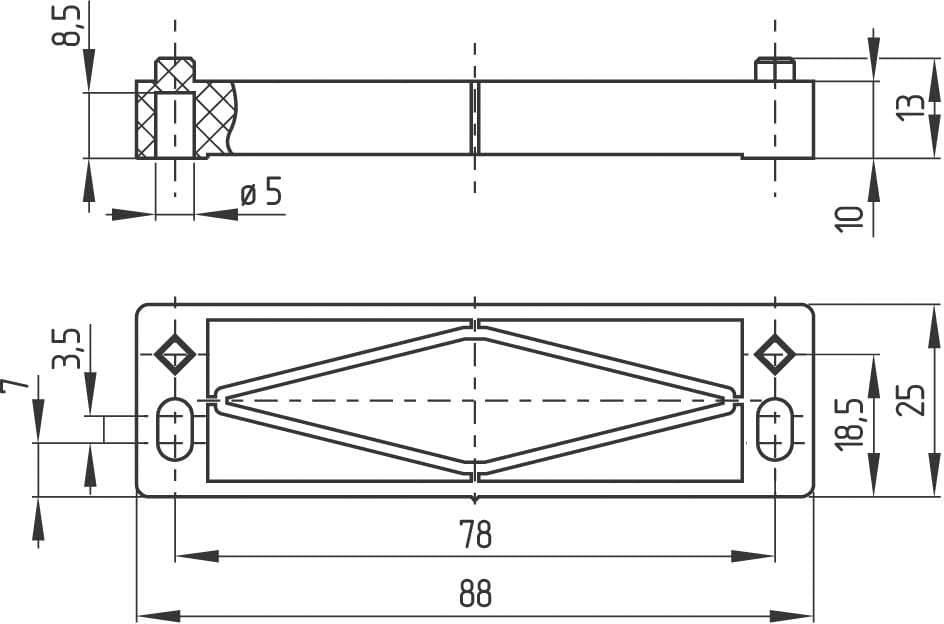 SCHMERSAL ITALIA SRL - SHM101158893 DISTANZSTUECK BN 31 / BNS 33 SPACER