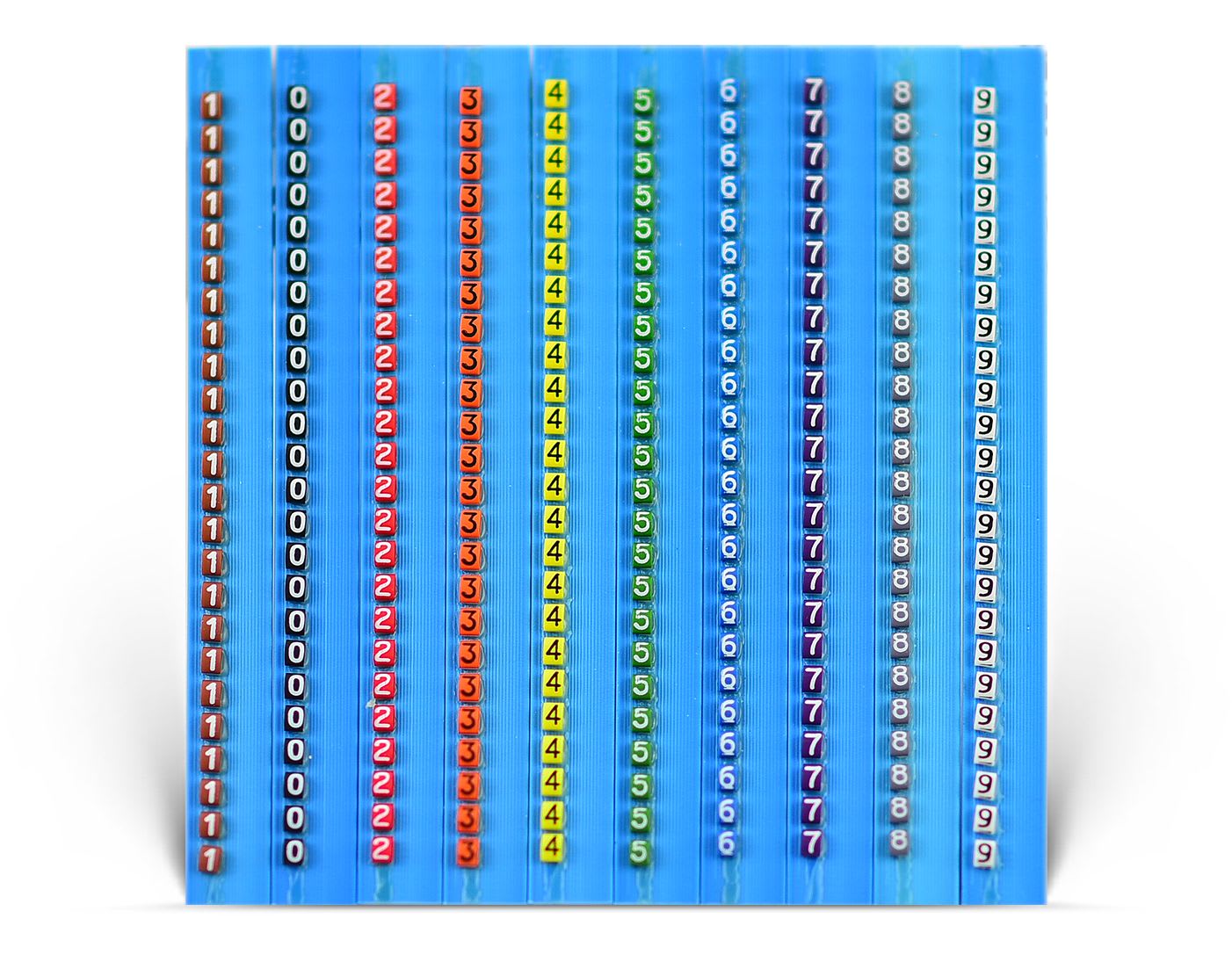 GRAFOPLAST SRL - GRA117GCCOD STECCHE GRANDI C.CODE 0-9 50 PZ