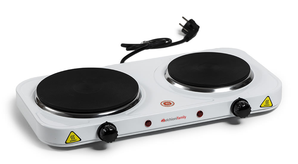 MELCHIONI SPA - MEM118360115 FORNELLO ELETTRICO 2 PIASTRE COOK2