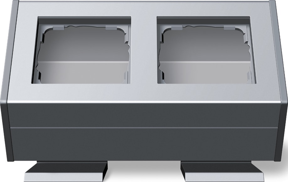 GIRA - GGI119226 2X CON SQUADR. FISSAG. PROFILO 55 ALLUMI