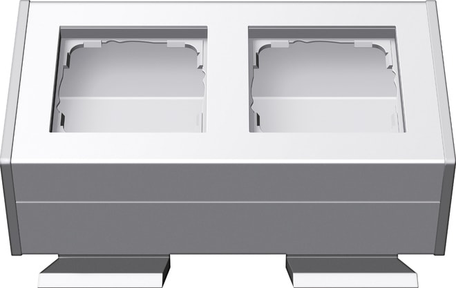 GIRA - GIR119227 2X CON SQUADR. FISSAG. PROFILO 55 ALLUM.