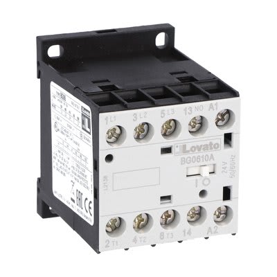 LOVATO - LOV11BG0610A57560 CONTATTORE 3P+1NO 6A AC3