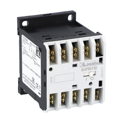 LOVATO - LOV11BGF0031D024 CONTATTORE AUX 3NO+1NC ATT. FASTON
