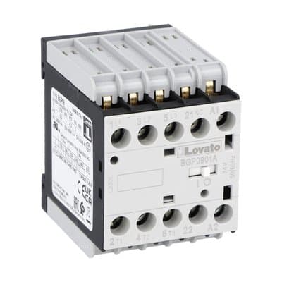 LOVATO - LOV11BGP0901A22060 CONTATTORE 3P+1NC 9A AC3 PIN RETRO