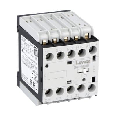 LOVATO - LOV11BGP0901D048 CONTATTORE 3P+1NC 9A AC3 PIN RETRO