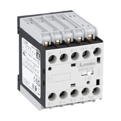 LOVATO - LOV11BGP0910D048 CONTATTORE 3P+1NO 9A AC3 PIN RETRO