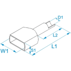 BM SPA - BMM005551 BUSSOLA TWIN GIALLO 2x1,00-L=12