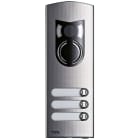 VIMAR SPA - VIW1223 PLACCA A/V 2M IK10 3 TASTI ACCIAIO