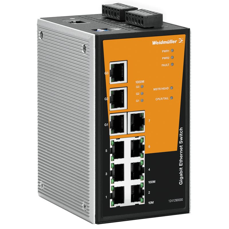 WEIDMULLER - WEI1241290000 IE-SW-PL10M-3GT-7TX