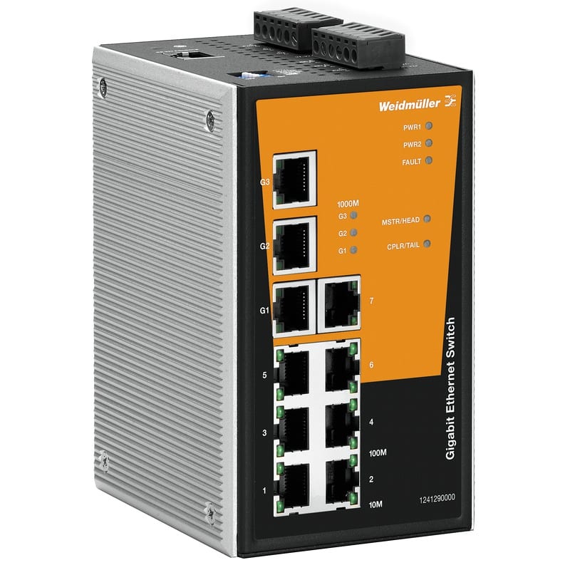 WEIDMULLER - WEI1241290000 IE-SW-PL10M-3GT-7TX
