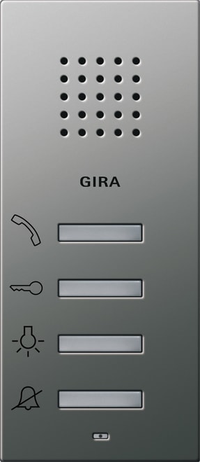 GIRA - GGI1250600 CITOFONO INTERNO SI SYSTEM 55 ACCIAIO IN