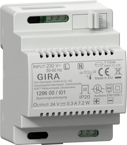 GIRA - GGI129600 TENSIONE ALIMENTAZ. 24 V DC 300 MA AMG E