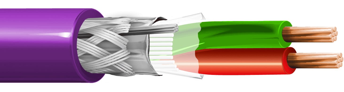 ITC INDUSTRIA TECNIC - ITC12S1YVIB500 1X2 AWG22 S(FTP) PROFIBUS VIOLA B.500 EC