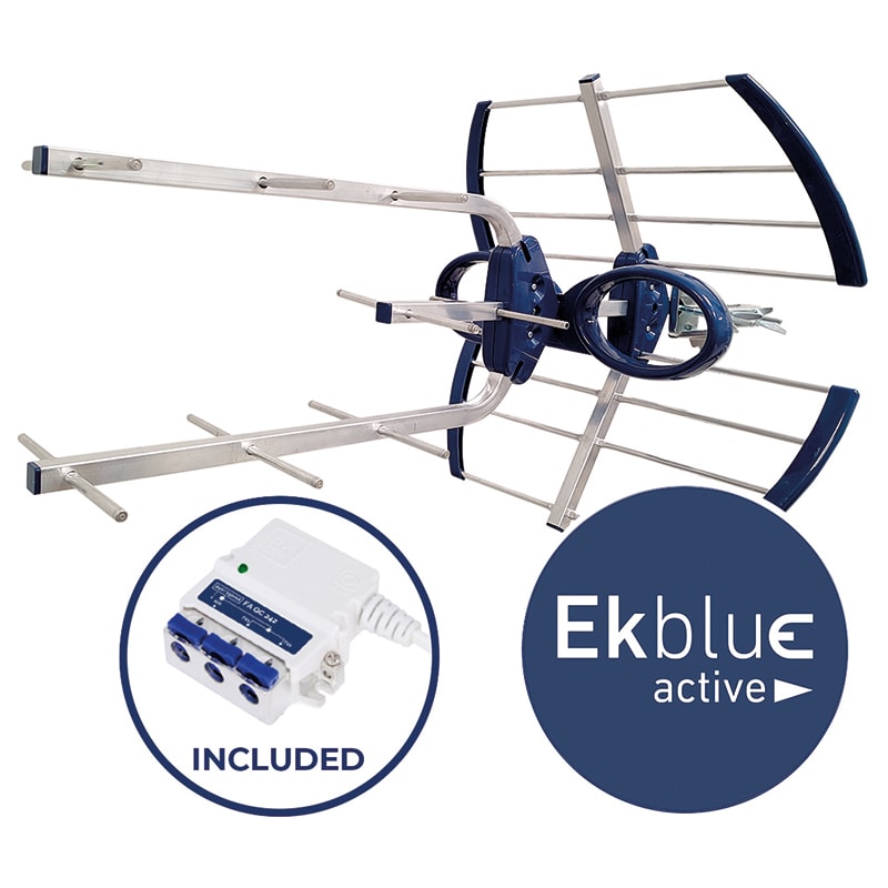 ELCART DISTRIBUTION - ERT121248900 KIT ANTENNA EK BLUE ATTIVA+ALIMEN
