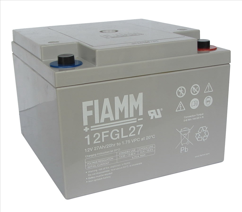 FIAMM ENERGY TECH. - FI112FGL27 BATTERIELUNGAVITA(10ANNI)12V27AH