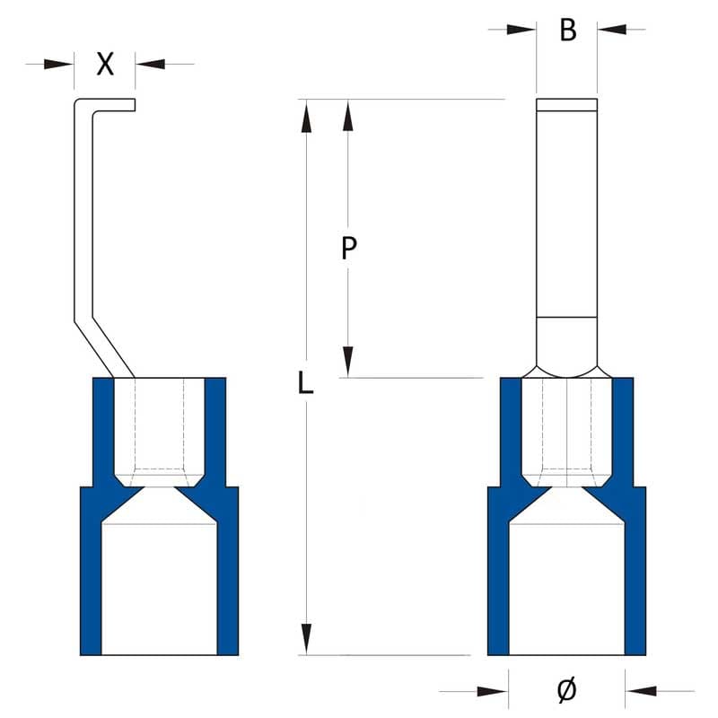 WEIDMULLER - WEI1312450000 HBT 2,5 - 3,0 BL