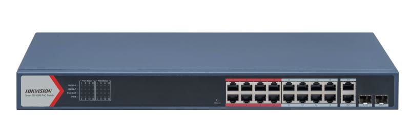 HIKVISION ITALY SRL - HIK301803156 DS-3E1318P-EI SMART MAN POE 10/100+UPLIN