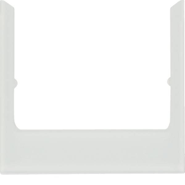 BERKER - BRK13196909 PLACCA WDT SQUADR VETRO BIANCA POLARE