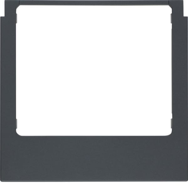 BERKER - BRK13197006 PLACCA WDT SQUADRATA IN PVC NERA