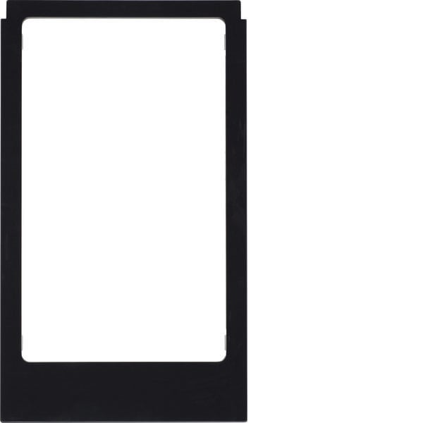 BERKER - BRK13202245 CORNICE SQUADRATA GRANDE NERO LUCIDO