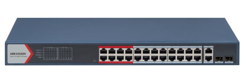 HIKVISION ITALY SRL - HIK301803157 DS-3E1326P-EI SMART MAN POE10/100+UPLINK