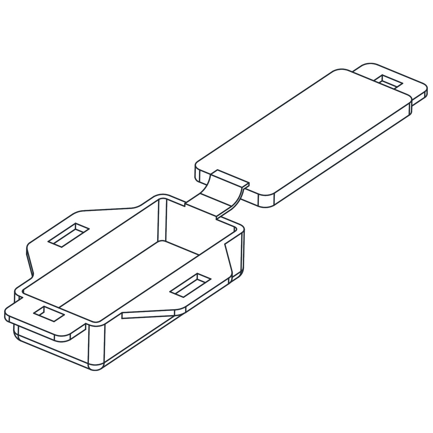 GRAFOPLAST SRL - GRA133/40 PORTATARGHETTA FASCETTABILE 40X16 MM 50P