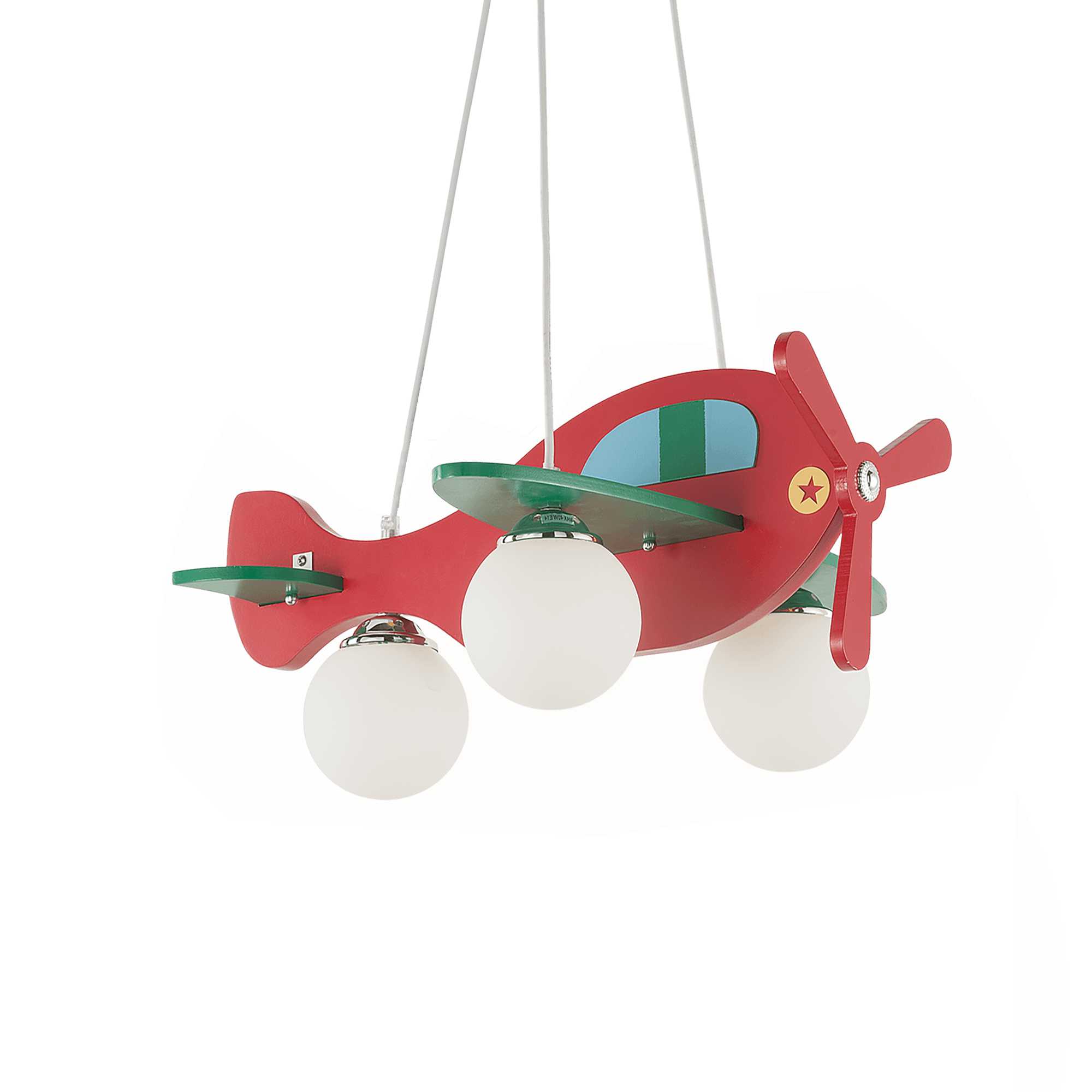 IDEAL LUX SRL - IUX136318 AVION SP3 ROSSO