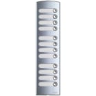 VIMAR SPA - VIW1372 PLACCA SUPPL. 3M 12 TASTI ALLUMINIO