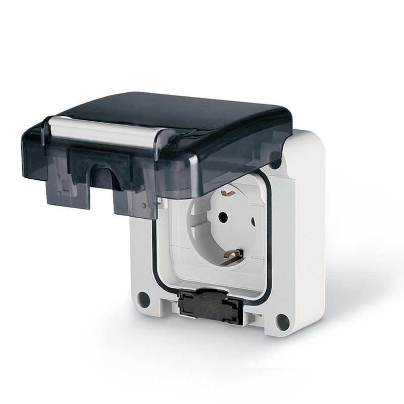 SCAME PARRE SPA - SCA137.4407 PRESA 2P+T 16A TEDESCA C/SHUTTER INCASSO