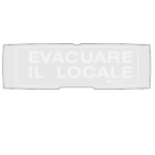 NOTIFIER ITALIA SR - NOTP-PAN1-P-EVL-G PELL.EVAQUARE IL LOCALE FONDO GRIGIO