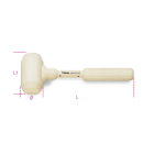 BM SPA - BMM013910210 MAZZUOLE GOMMA BIANCA A/1000