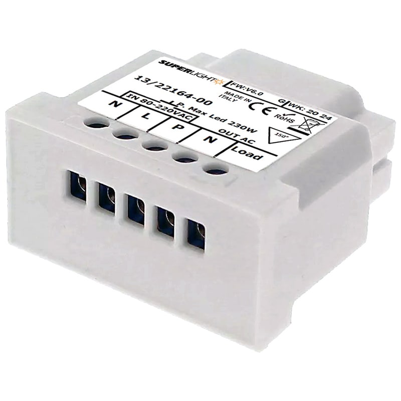 ELCART DISTRIBUTION - ERT132216400 DIMMER SLIM PUSH 220V 1A