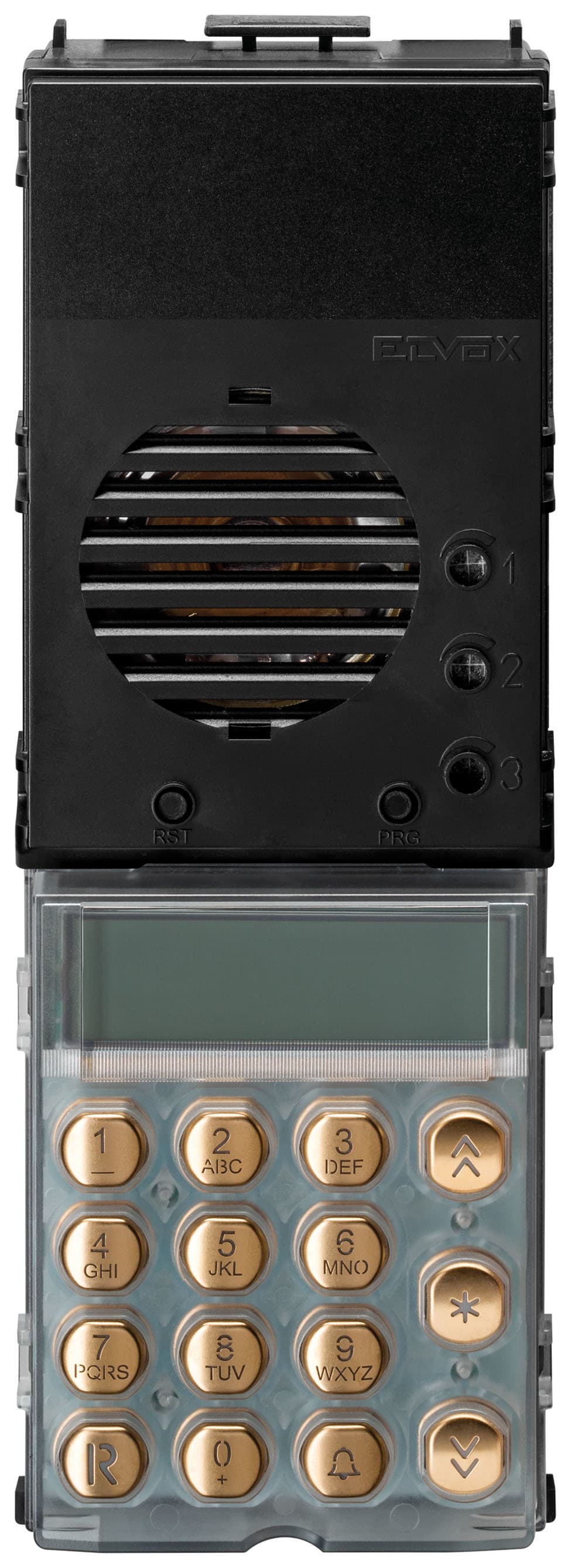 VIMAR SPA - VIW13A4.B.43 UNITA 2F+ AUDIO LED B.CO TASTIERA ORO