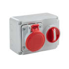 ROSI MATERIALE ELETT - RCO14.3314R6 PRESE BLOCCATE CON FONDO IP44 4P 16A 380