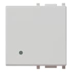 VIMAR SPA - VIW14022.SL TASTO 2M ILLUMINABILE SILVER