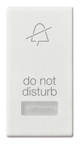 VIMAR SPA - VIW14026.DND Tasto 1M con diffusore simb. DND bianco